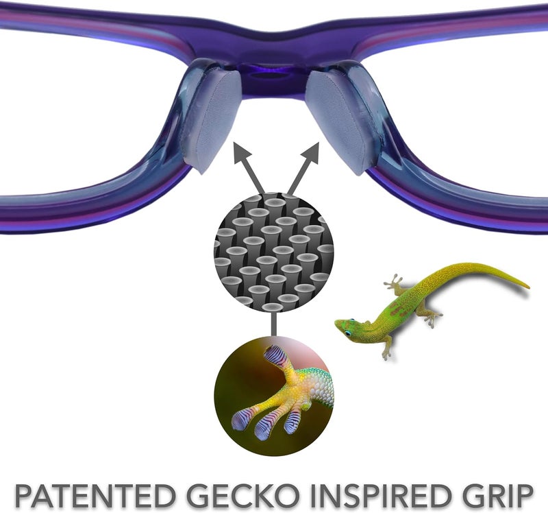 Setex Store Gecko Grip 1.8mm Thick Anti Slip Eyeglass Nose Pads, (5 Clear Pair) USA Made, 2500 Innovative Microstructured Fibers per Nose Pad, 1.8mm x 7mm x 16mm - Image 3